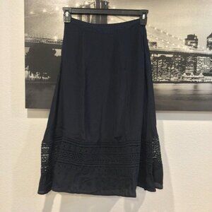 CAROLINA K Long Skirt with Crochet Details